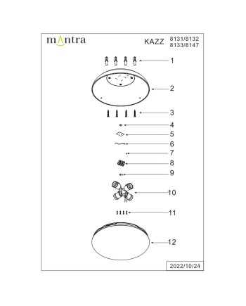 KAZZ * PLAFÓN PEQUEÑO MADERA - E27